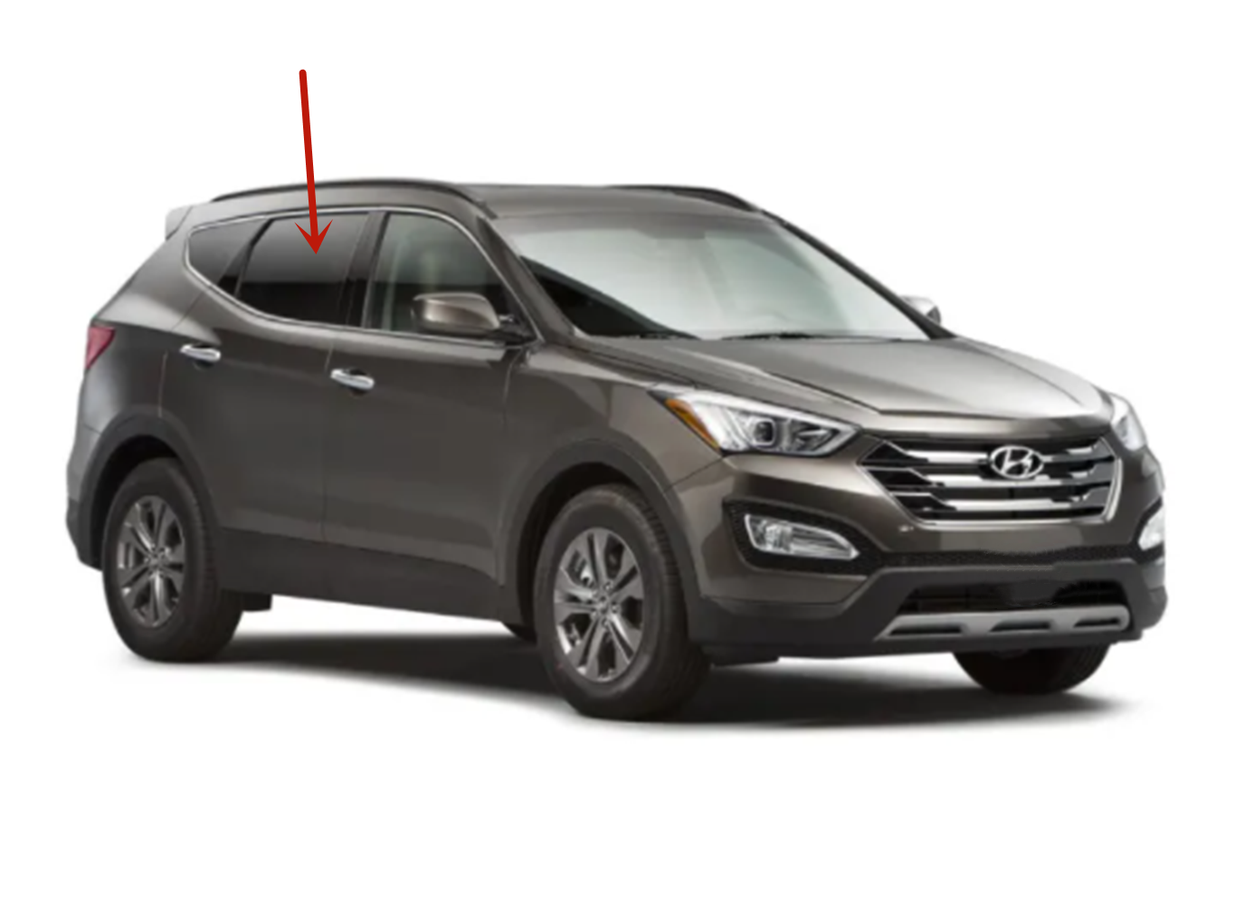 2013-2018 Hyundai Santa Fe Sport Passenger Right Side Rear Door Window Glass