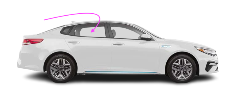 2016-2020 Kia Optima Sedan Passenger Side Right Rear Door Window Glass NEW