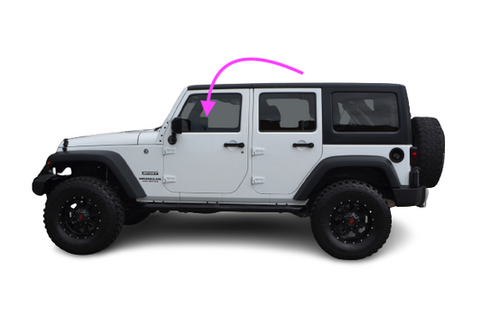 2007-2018 Jeep Wrangler 2&4Door Front Driver Left Side Door Window Glass