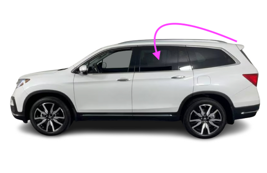 2016-2022 Honda Pilot Utility Driver Left Side Rear Door Window Glass (4MM)
