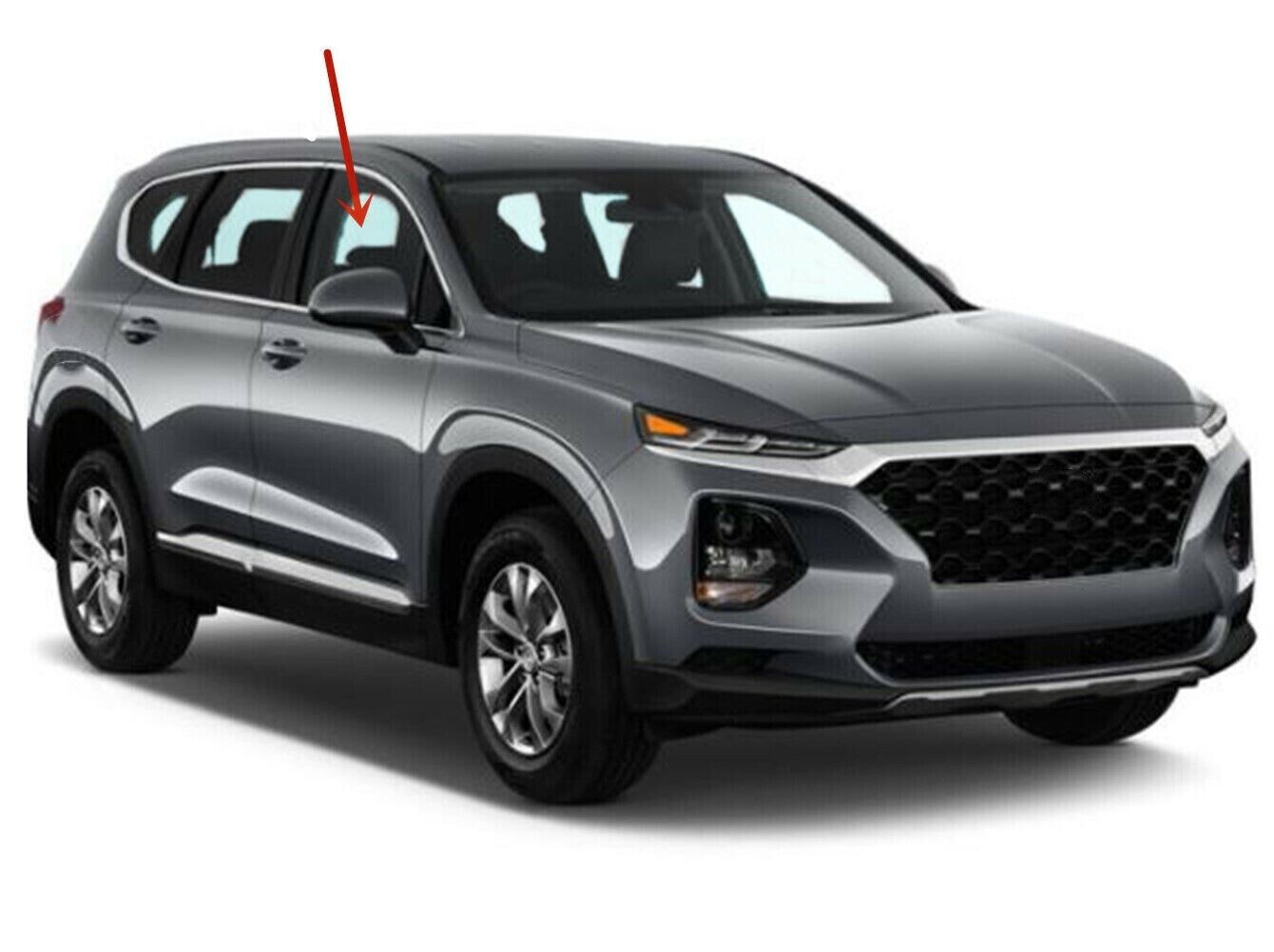 2019-2023 Hyundai Santa Fe Passenger Right Side Front Door Window Glass