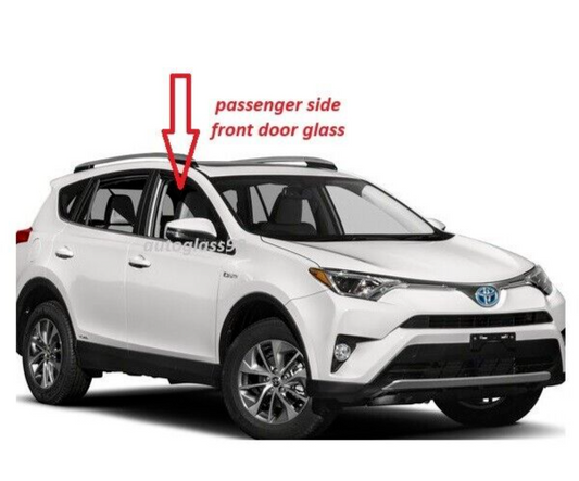2013-2018 Toyota RAV4 Passenger Right Side Front Door Window Glass