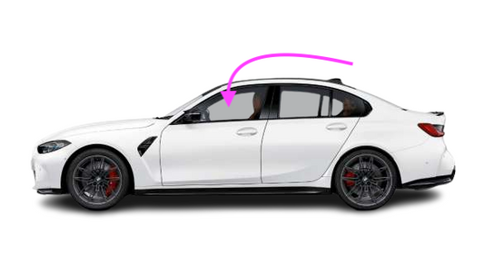 2019-2024 BMW 3-Series 4D Sedan Front Left Driver Side Door Window Glass