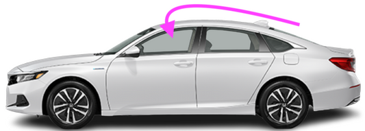 2018-2024 Honda Accord 4 Door Sedan Front Left Driver Door Window Glass